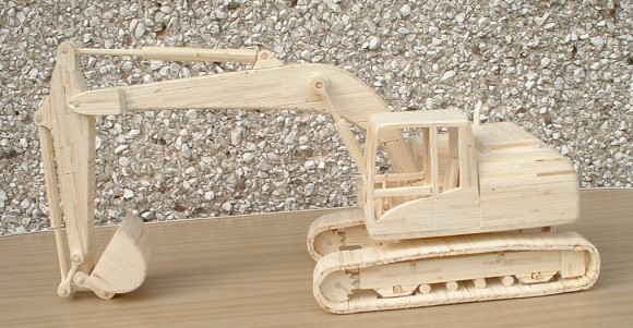 Wooden Model Excavator